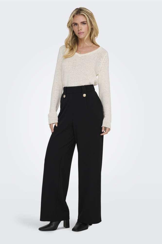 ONLGEENA L/S V-NECK KNT NOOS 15340862 CLOUD DANCER